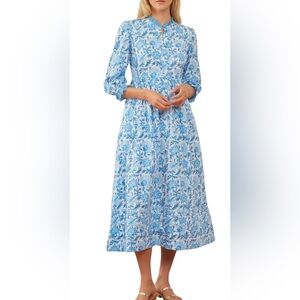 Pink City Prints Tilly Dress - Cornflower Rose. XS. NWT